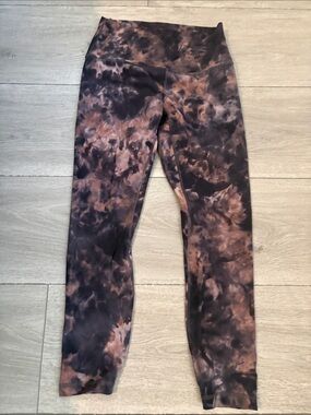 Lululemon woman’s Tie-Dye Leggings - Brown/Black size 8